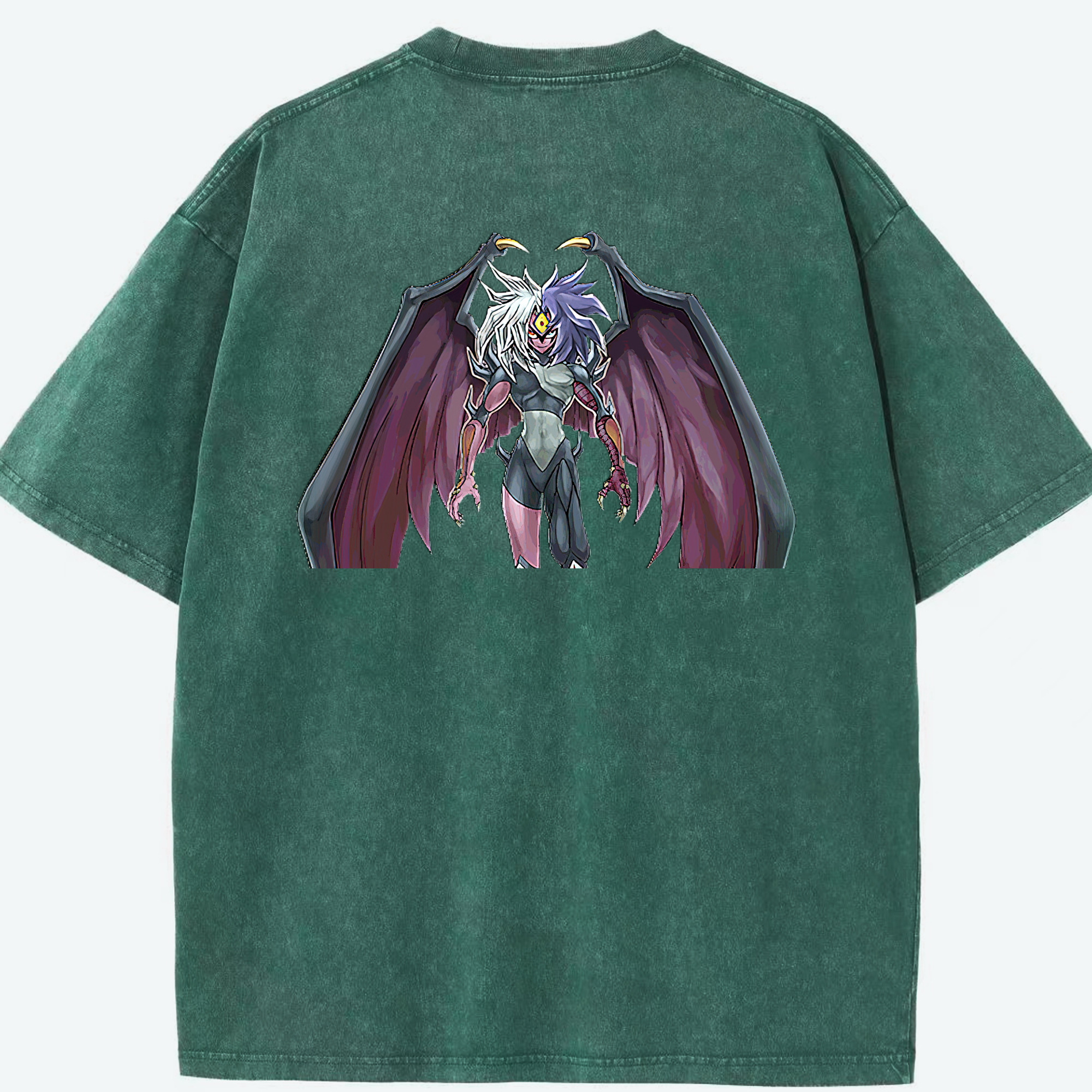 （画像用） 遊☆戯☆王 Yu-Gi-Oh! 綿100% ヴィンテージ風 半袖Tシャツ（背面プリント）